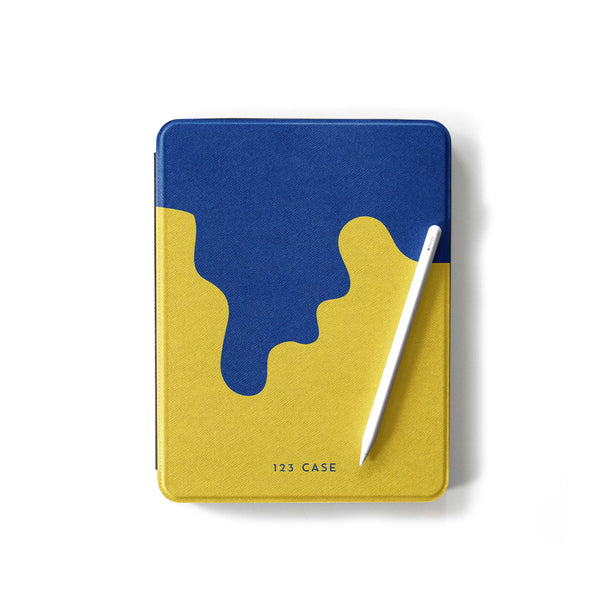 Blue&yellow iPad Case