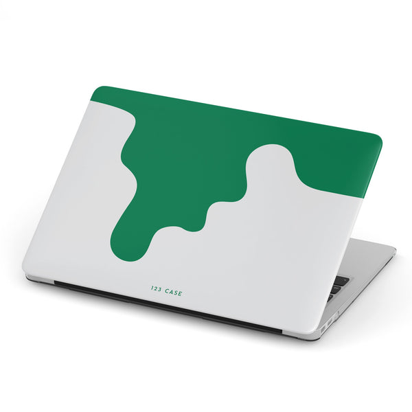 Green Paint Macbook Case