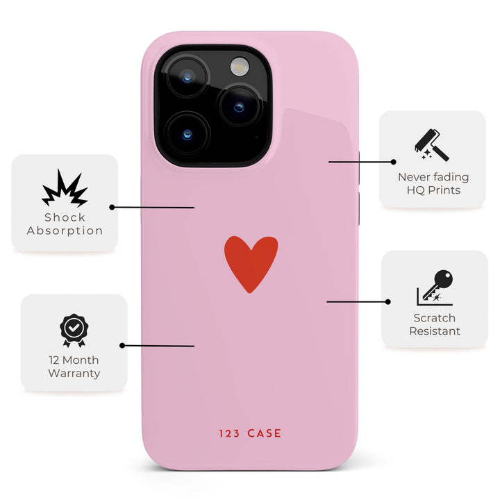 Simply in Love iPhone Phone Case from 123case