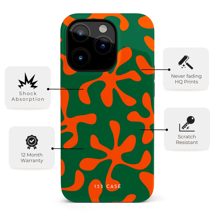 iPhone Fashionable Phone Case for iPhone 15 Pro Max, iPhone 14 Pro Max, iPhone 13 Pro Max, Snap Tough MagSafe Hard Phone Cases Jungle Mood