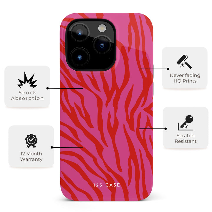 iPhone Fashionable Phone Case “Trendy Zebra” for iPhone 15 Pro Max