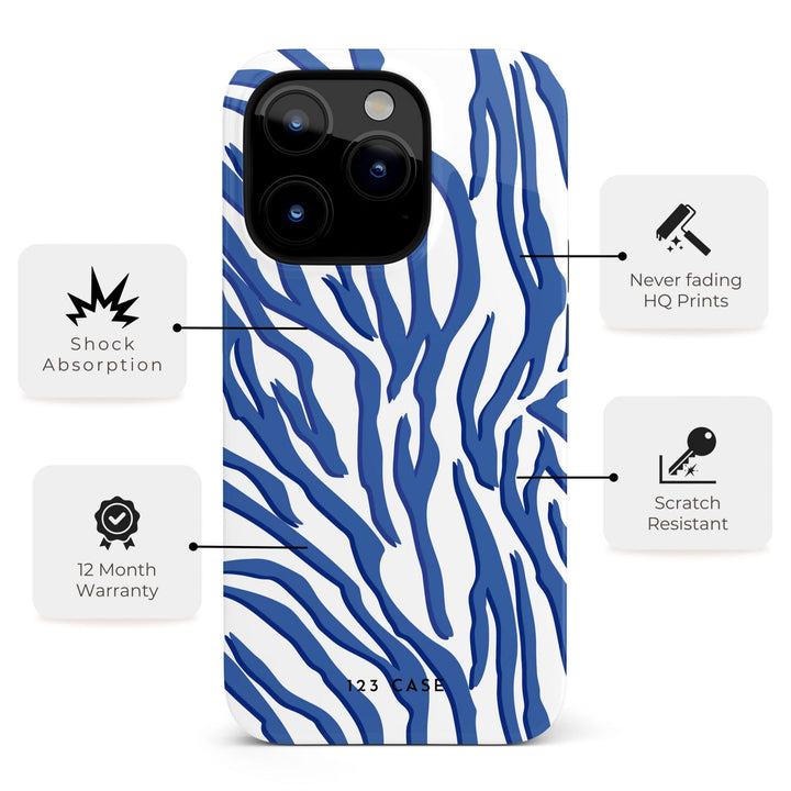 iPhone Fashionable Phone Case “Funny Zebra” for iPhone 15 Pro Max